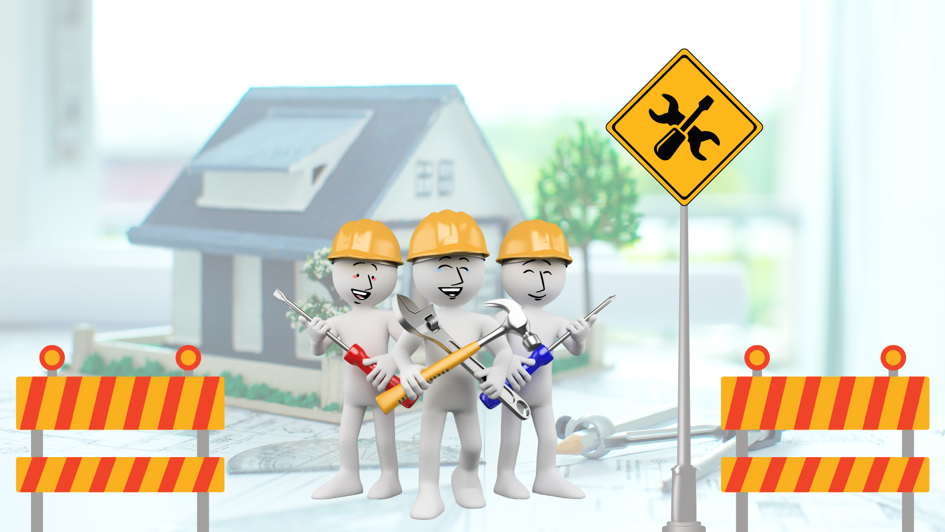 Imagem que ilustra trabalhadores de uma construção, simbolisando que a página do site está em construção.